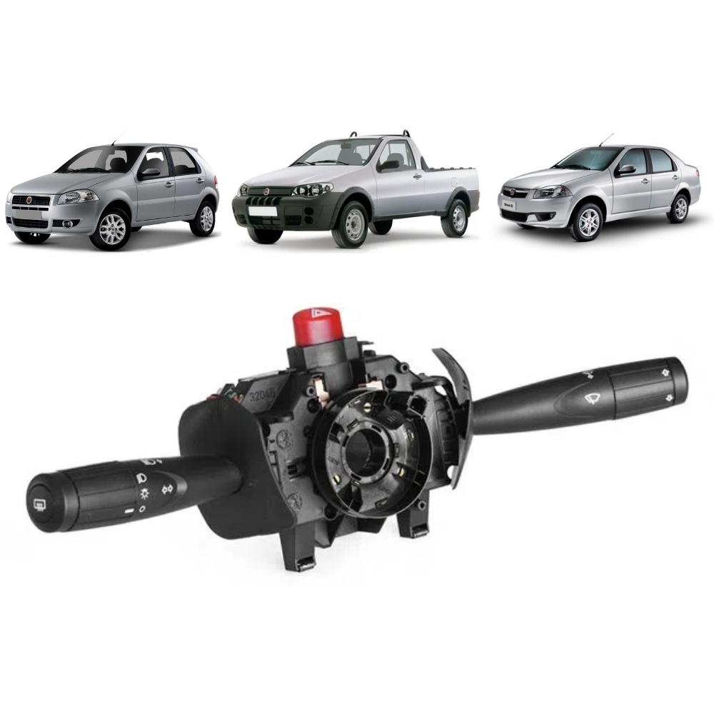 Chave de Seta Fiat Palio Siena Strada com Limpador Dianteiro com Função Trip Com Interruptor de Emergência com Fallow Me Home