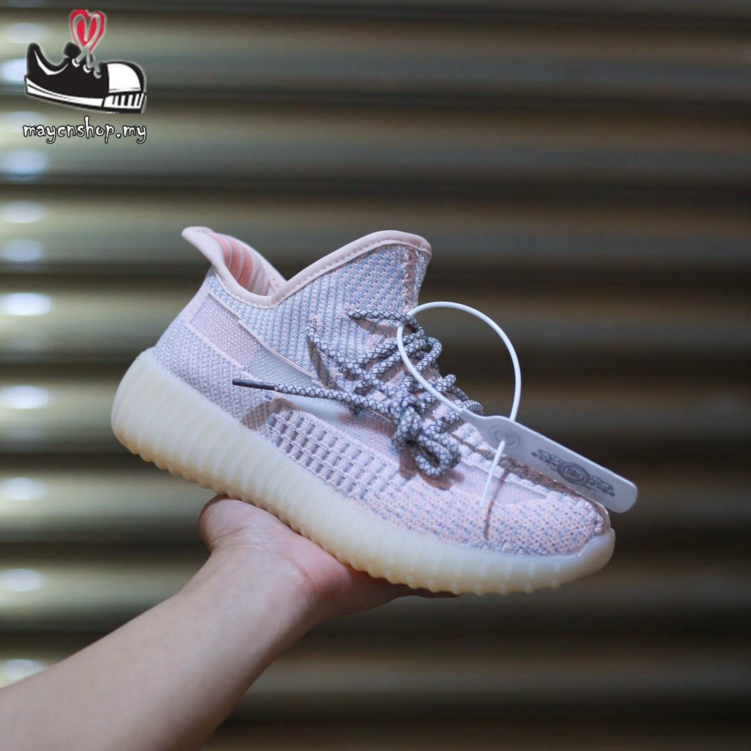 tenis yeezy rosa