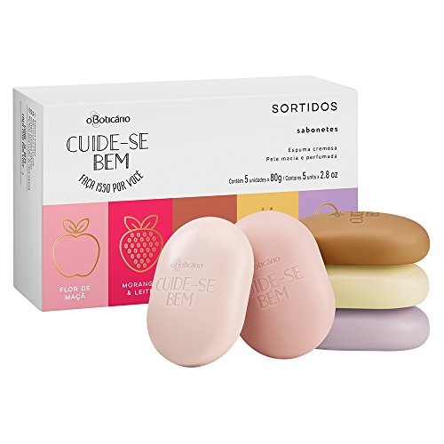 Caixa de Sabonete O boticário - Cuide-se Bem.