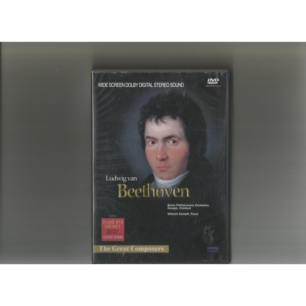 DVD * LUDWIG VAN - BEETHOVEN *  DVD + CD  - COM ENCARTE  -USADO