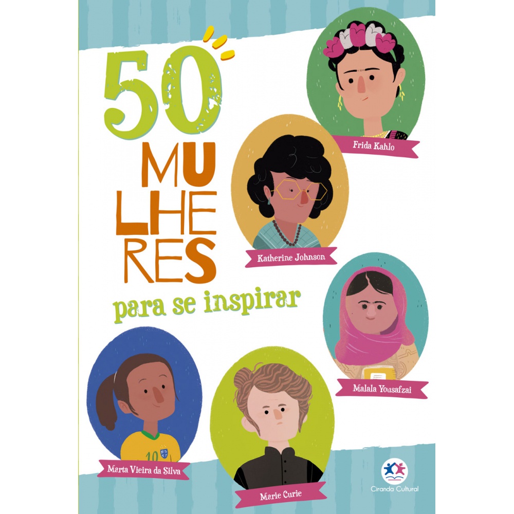 Livro 50 mulheres para se inspirar Ciranda Cultural em Oferta na Shopee
