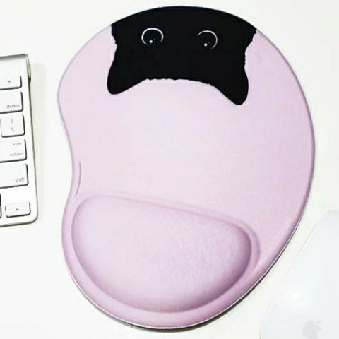 Mouse Pad gota com apoio - gatinho fundo colorido fofo em Oferta na Shopee