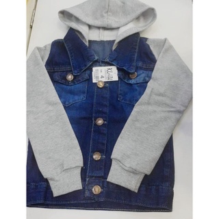 jaqueta jeans com moleton