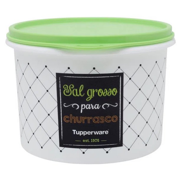 Tupperware Caixa Sal Grosso Bistrô 1kg /1.1 Litros.