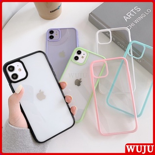WUJU Capinha De Celular Acrílica Transparente Capa Para iPhone 11 12 13 Pro Max XR 7 8 Plus SE 2020