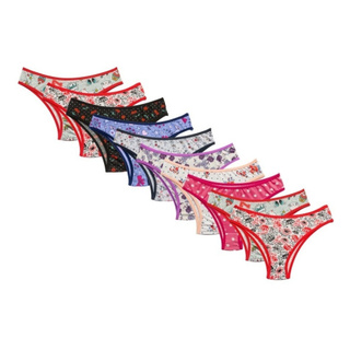 Kit 15 Calcinha Microfibra Tanga