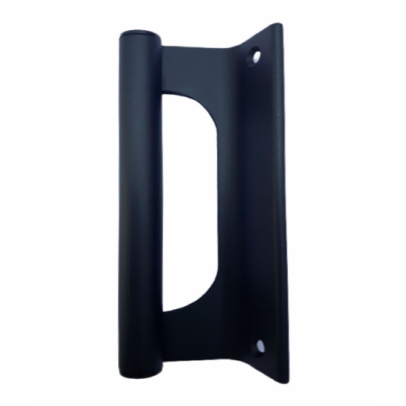 Puxador de Aluminio Buzio Porta Portao Correr Preto 20cm
