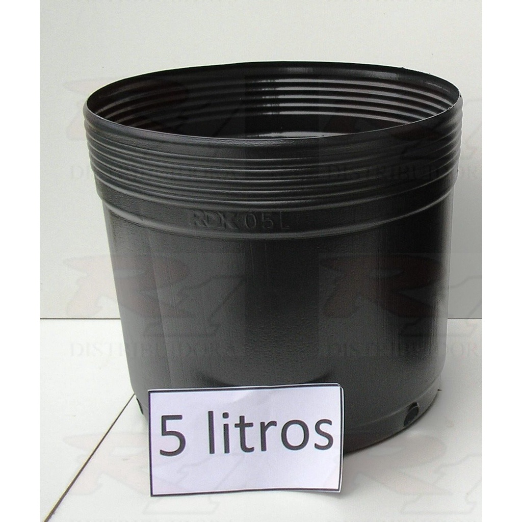 10 Vasos RDK de 5 Litros Embalagem Para Flores Mudas Plantas , plástico fino, flexível em Oferta na Shopee