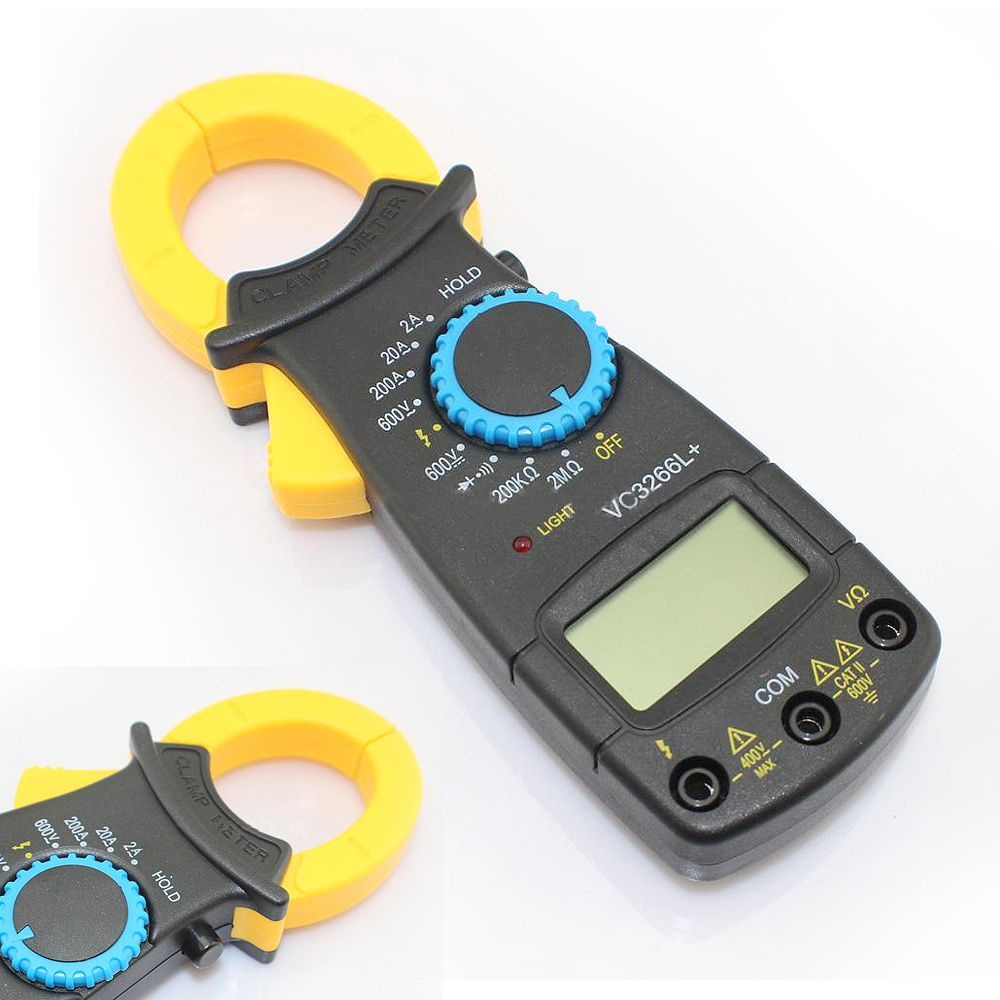 Alicate amperímetro LCD 3 1/2 dígitos MD-Y400 Tensão/Corrente/ Resistência em Oferta na Shopee
