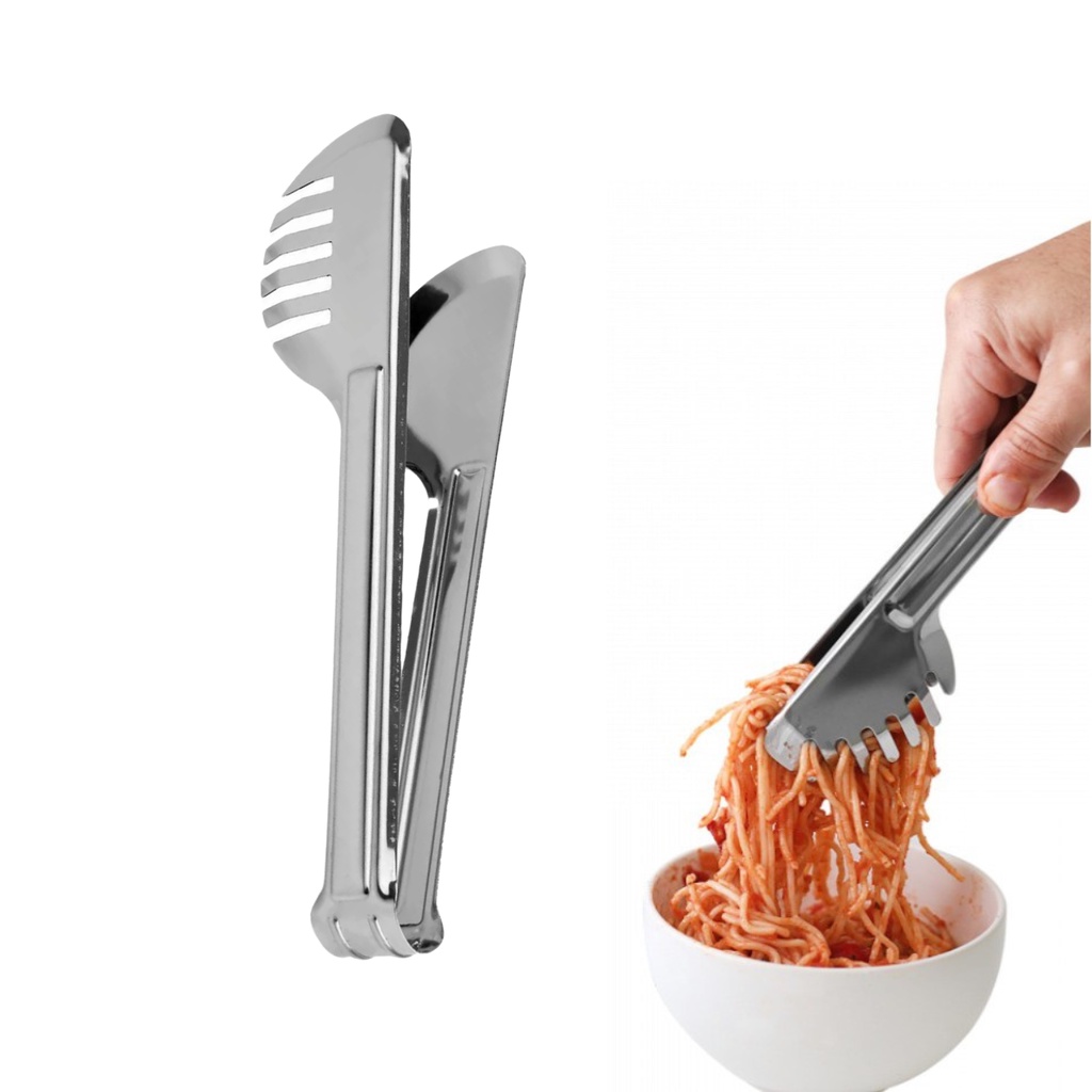 Pegador De Macarrão Massas Alimentos Em Aço Inox 23 cm | Shopee Brasil