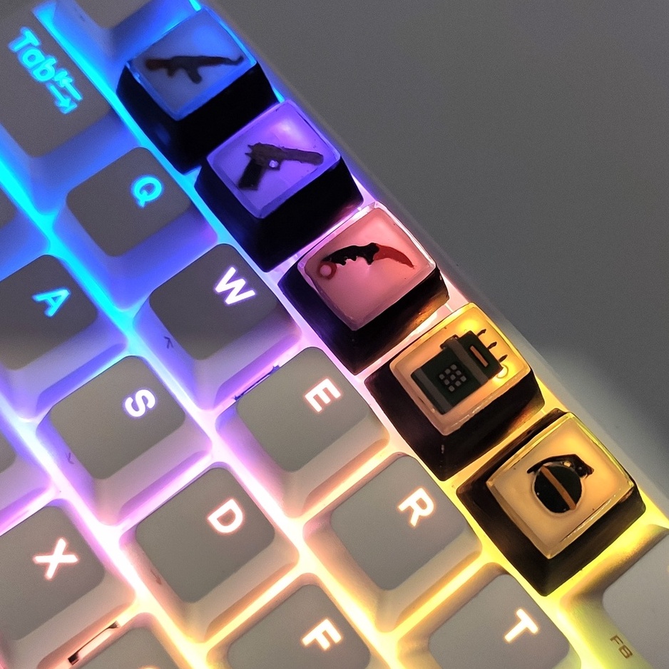 Keycap ( tecla para teclado mecânico ) personalizada - AK-47 CSGO, PUBG, COD, VALORANT, FORTNITE