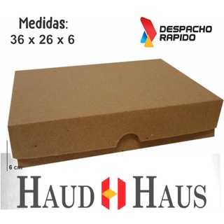 10 Caixas De Papelão 36x26x6 Parda Envios Salgados Montável