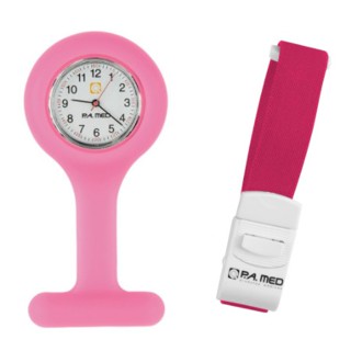 Kit Garrote Elástico Rosa + Relógio Lapela Enfermagem Rosa em Oferta na Shopee