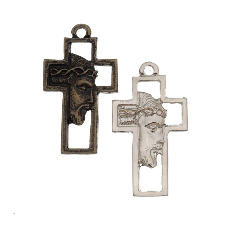 CRUZ FACE DE CRISTO Nº 48 (10 unidades) - 4,5 x 2,3 cm