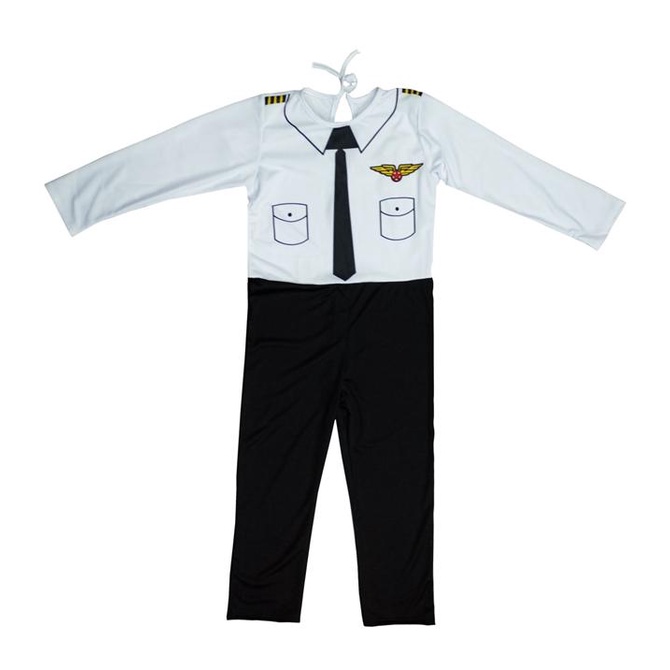 Roupa Piloto de Avião Infantil Fantasia Longa para Menino em Oferta na Shopee