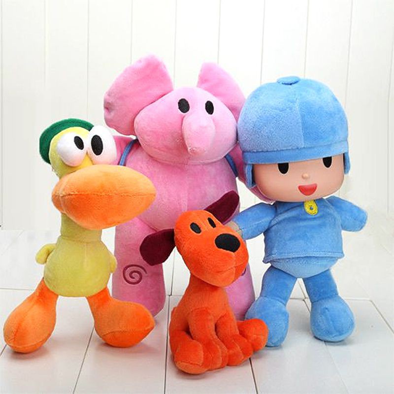 Set De 6 Peluches De Pocoyo Y Amigos | Elly, Pato, Nina, Sleepy Bird Y Loula – Muñecos De Felpa Suave De 12 A 26 Cm – Regalo Para Fans