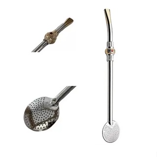 Kit 2 Bomba Para Chimarrão, Tereré Em Aço 23 Cm Não Entope em Oferta na Shopee