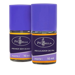 Kit Desidratador De Unhas + Primer Sem Acido Piu Bella - Passo 1 e 2 + Envio 24 Hrs