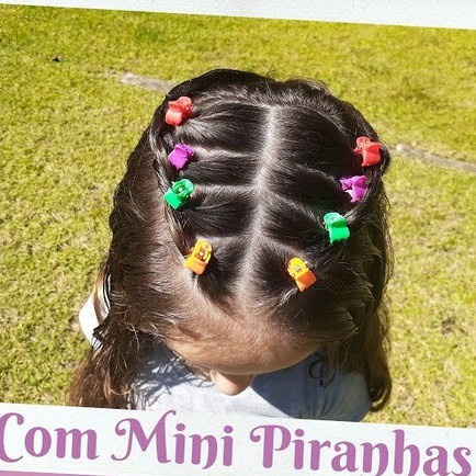 kit 10 mini Piranhas para Cabelo/Penteados Coloridas presilhas Infantil |  Shopee Brasil