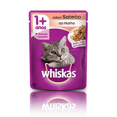 Whiskas Sachê Salmão para Gatos Adultos- 85g