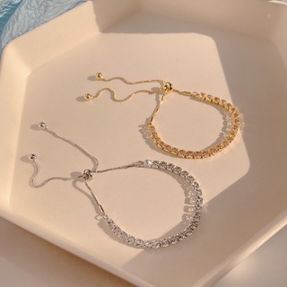 Pulseira de cristal brilhante estilo simples pulseira de zircão premium para presente feminino em Oferta na Shopee