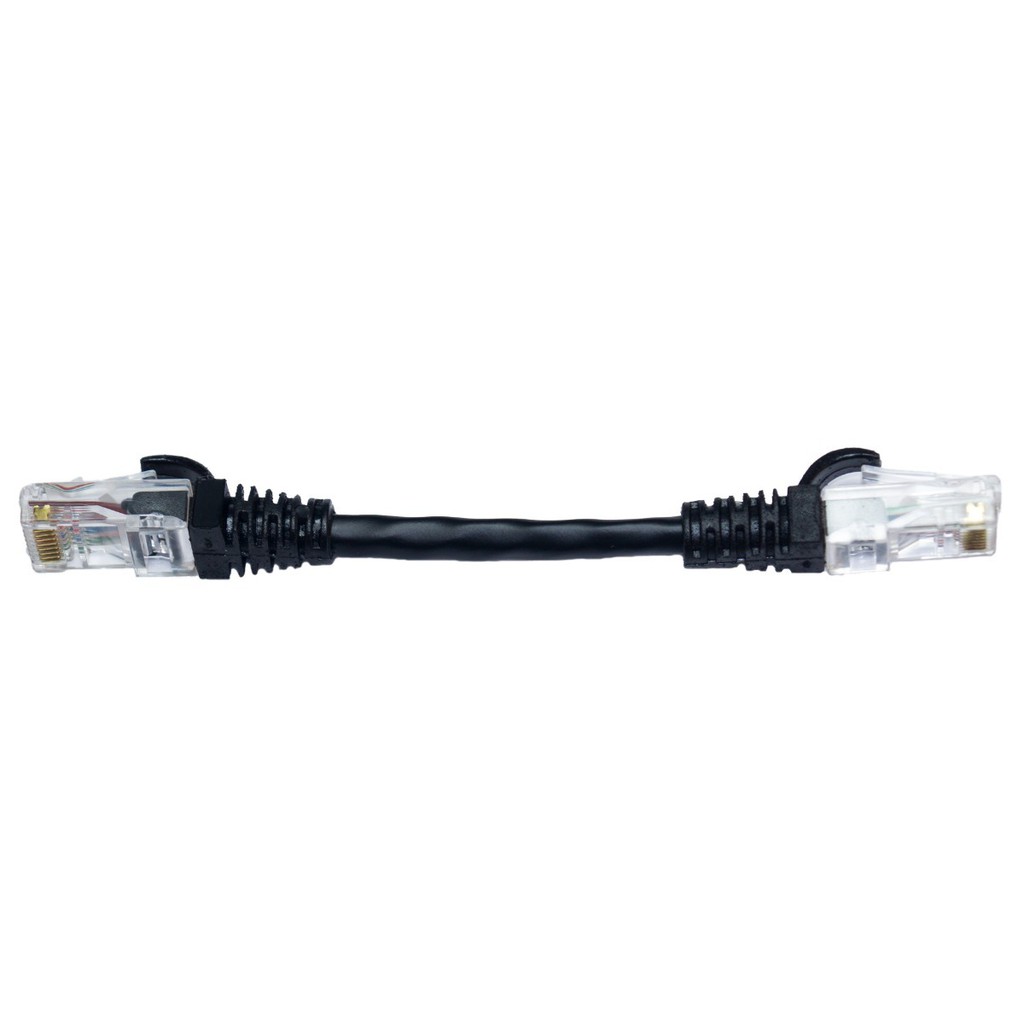 Kit 72 Patch Cord Cat5e Preto 15cm + 10 De 50cm Cat5e Preto