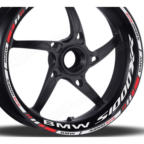 Friso + Adesivo Interno Refletivo M2 Roda Moto Bmw S 1000 Xr