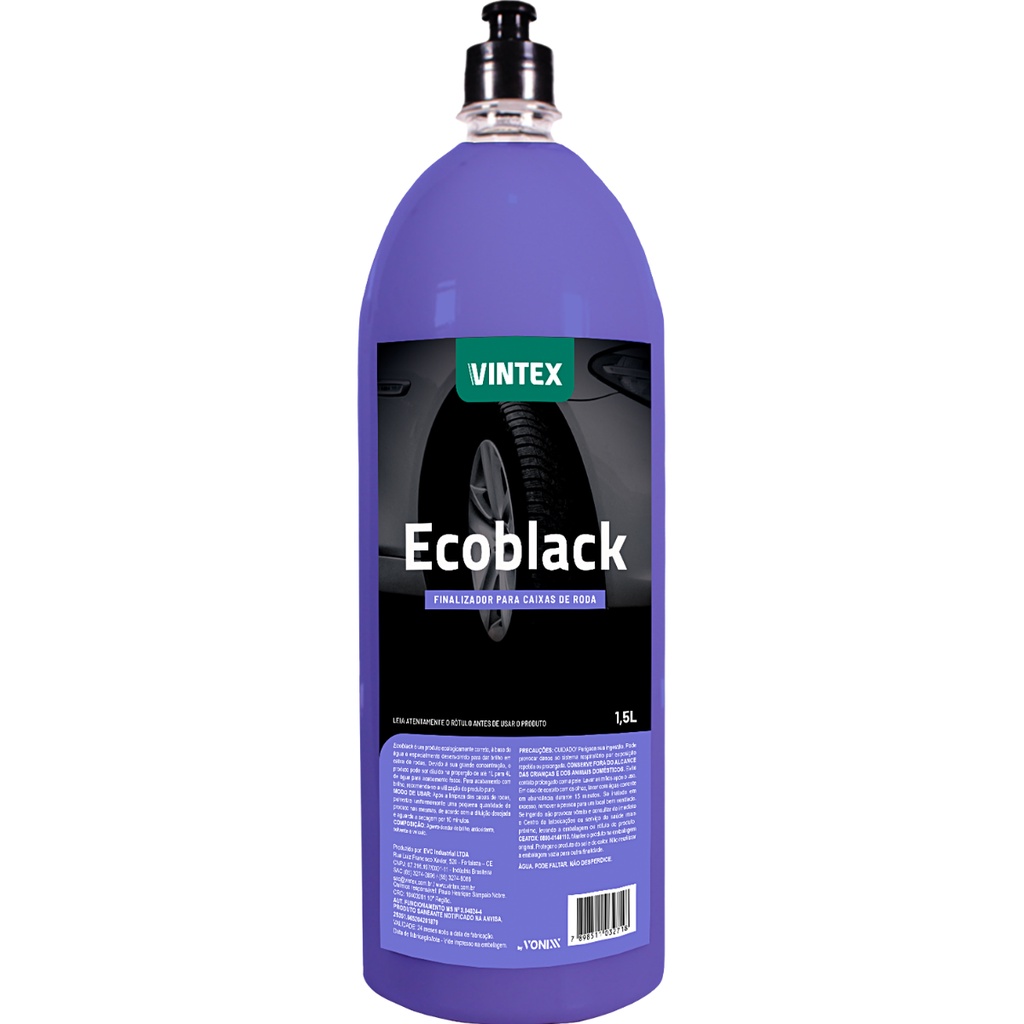 Finalizador De Caixa De Rodas Automotivas Ecoblack Vonixx 1,5L - Spare Parts and Accessories for Vehicles