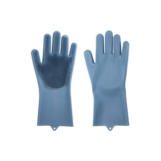 Par De Luvas Para Limpeza Azul