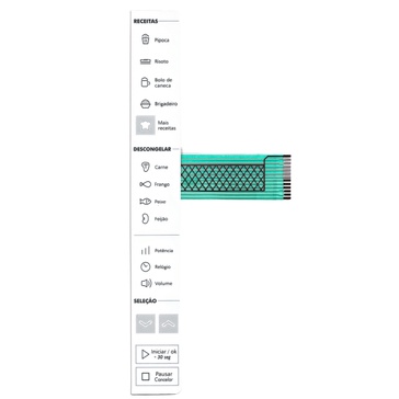 Membrana Teclado Para Microondas Brastemp Bms 45 Cb Branca em Oferta na Shopee