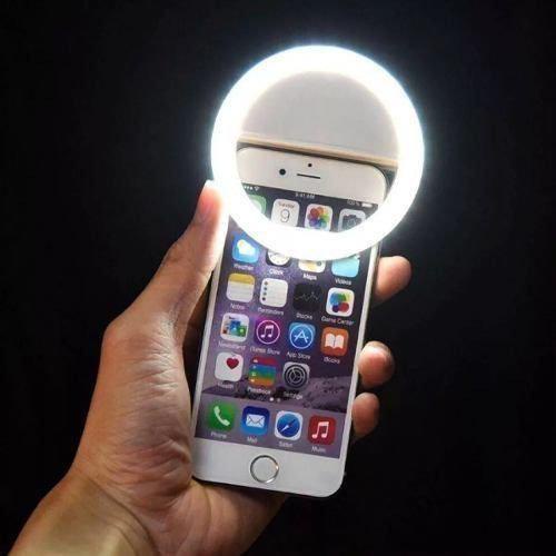 Clipe Anel De Luz Selfie Ring Light Flash Celular Universal