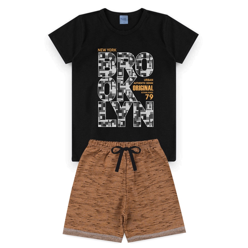 Conjunto Infantil Menino Tamanhos 2 e 3. Roupa De Criança Camiseta E ...