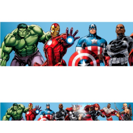 5 metros faixa decorativa Papel Parede para o quarto do seu bebê sala ou cozinha tema vingadores