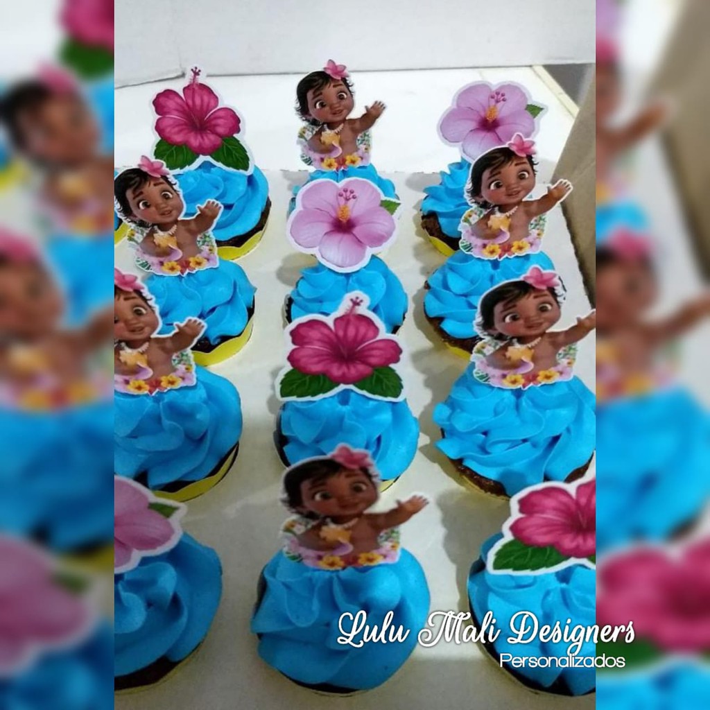 Para Cupcake Da Moana Baby 10 Unidades Shopee Brasil