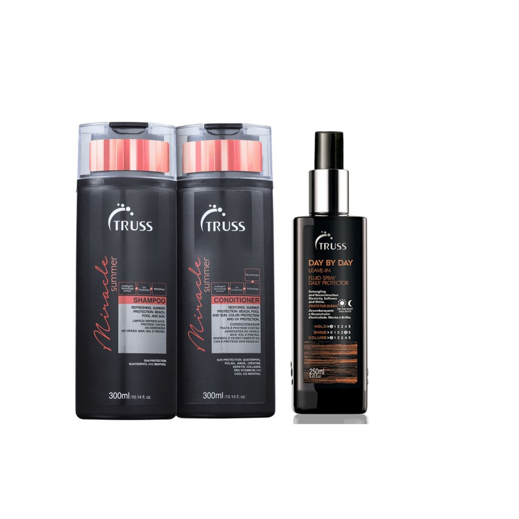 Truss Miracle Summer Shampoo e Condicionador e Day by Day