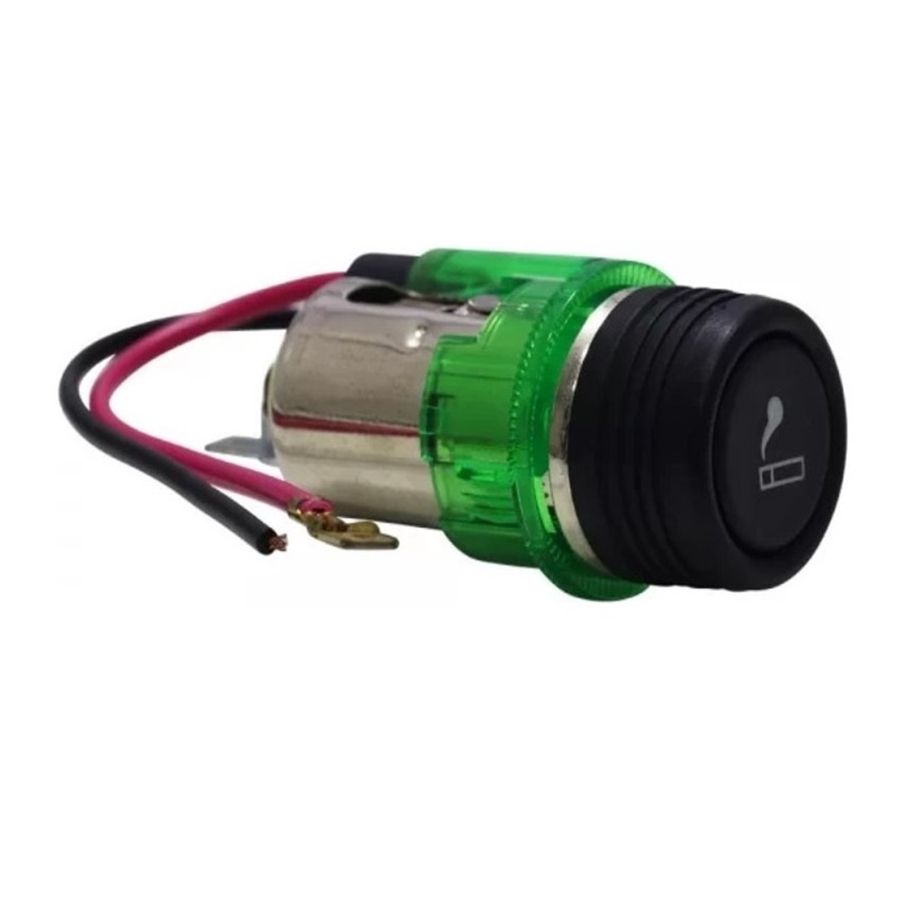 Tomada AcendedorVeiculos Universal Com Lampada Acendedor automotivo 12v Carro