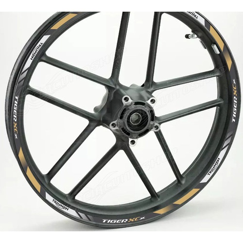 Friso Adesivo Refletivo D4 Roda Moto Triumph Tiger 800 Xcx