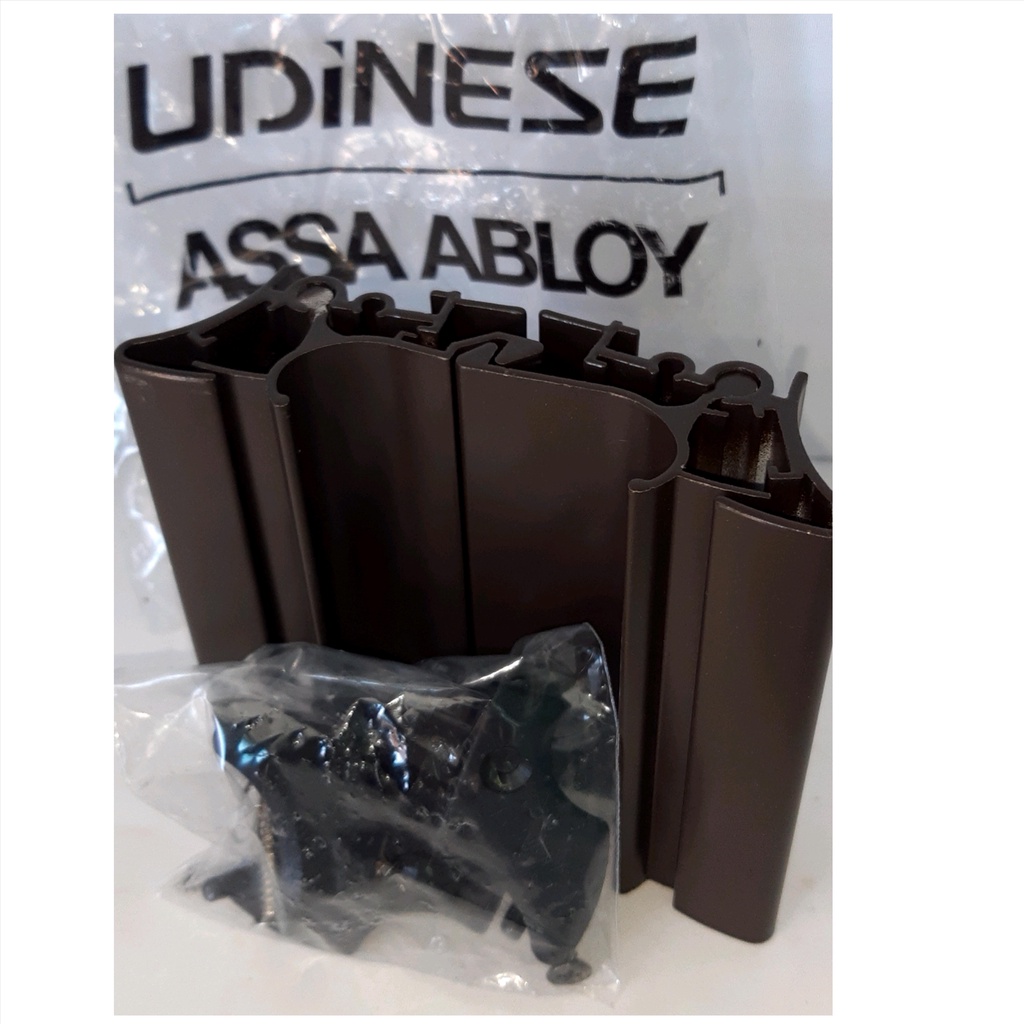 Trinco Bate-fecha Udinese 7750 Bronze/marrom Para 2 Folhas (não serve para vidro temperado)