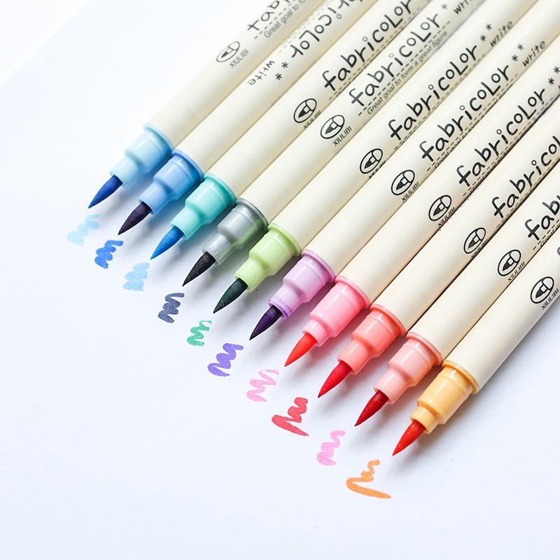 10 Color Soft Brush Marker Pens Set for Drawing Lettering Calligraphy