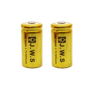 Kit 2 Baterias Gold Jws Recarregável 16340 3,7v Cr123a