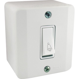 Interruptor 1 Tecla Campainha Sistema X Branco Radial