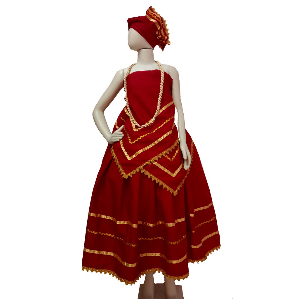 Roupa Feminina Umbanda Candomblé Luxo 3pçs Baiana Roupa de Santo