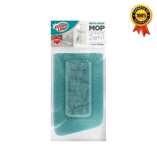 Refil para Mop Spray 2 EM 1 compativel com modelo (MOP6064), RMOP6064, Verde, Flash Limp