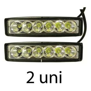 FAROL DE MILHA AUXILIAR RETANGULAR 18 WTS CARRO CAMINHÃO KIT COM 2 UNIDADES em Oferta na Shopee
