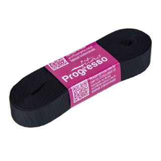 Fita Gorgurão Progresso 15mm nº3 - 10m Cor 219 Preto - 1un em Oferta na Shopee