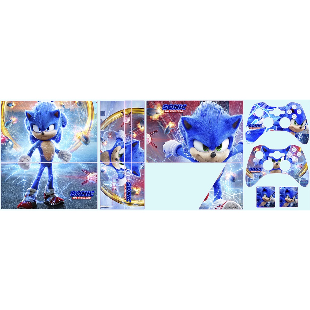 Skin Adesiva Xbox 360 Super Slim - Sonic