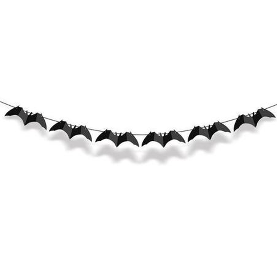 Faixa Decorativa Morcego Preta Halloween 1 Unidade - Cromus - Home & Living
