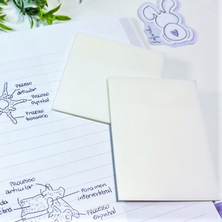 Notas Adesivas Transparentes 50 Folhas Para Estudantes Bloco adesivo translúcidos - Lembretes de papelaria