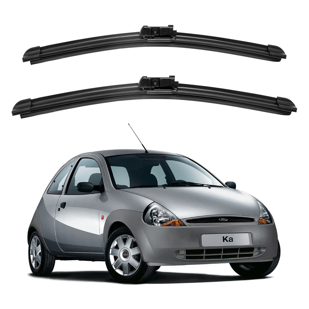Kit Par Palhetas Limpador Para-brisa Silicone Ford Ka 1997 A 2008 em Oferta na Shopee