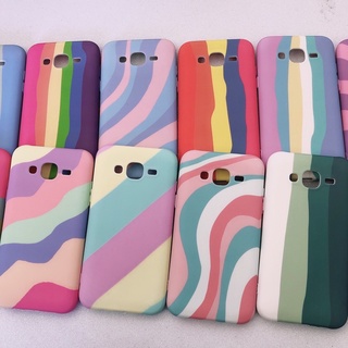 Capa De Silicone Arco-Íris Colorido Para SAMSUNG J5